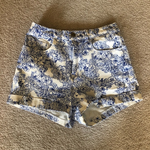High rise floral pattern Shorts - Picture 3 of 5